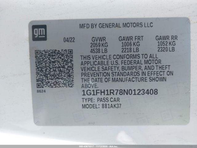 2022 Chevrolet Camaro Rwd 2ss - Image 9